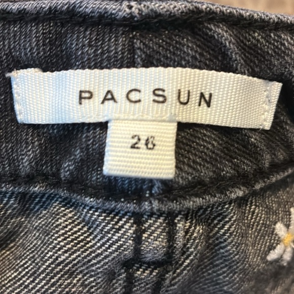 PACSUN Black Daisy 5-Pocket Skirt Size 26 - Picture 7 of 8